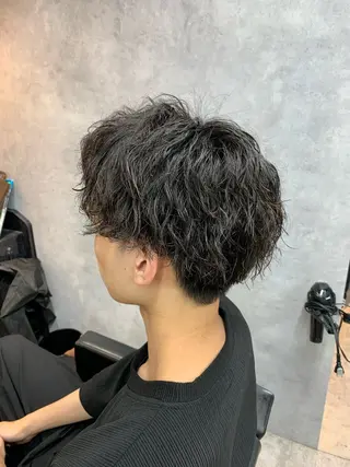 パーマ メンズ センターパート/ メンズ特化/植田 柊のヘアスタイル