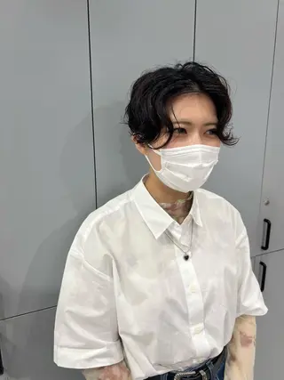 ショート パーマ 村山 豪歩のヘアスタイル