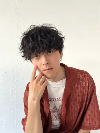 パーマ メンズ 茅ヶ崎パーマ特化/ スパイラル/ハルキのヘアスタイル