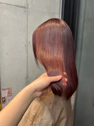 ロング カラー カコ/レイヤーカット ヘアアレンジのヘアスタイル