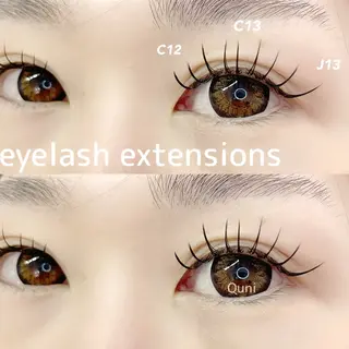 マツエク・マツパ Quni ☁️のマツエク・マツパデザイン