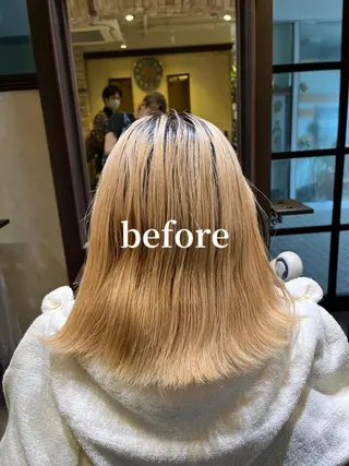 ミディアム 🧡ミルクティー/ レイヤー🧡ショウナのヘアスタイル