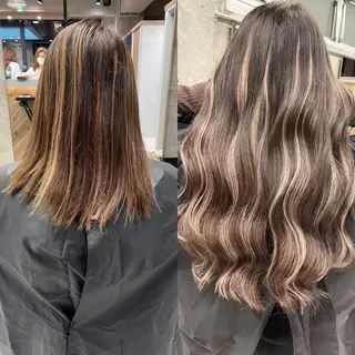 ロング カラー ヘアアレンジ TATSUYA アートディレクターのヘアスタイル