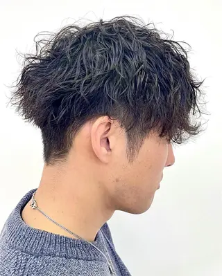 パーマ メンズ メンズカット/パーマ ‪✂︎‬ ユージのヘアスタイル