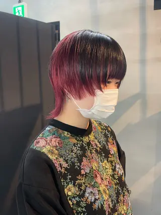 ショート 柏 ウルフ/レイヤー 田中佐和🐺のヘアスタイル