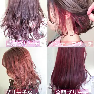 カラー ミディアム 髪質改善&韓国風特化 型サロン ミシェリーのヘアスタイル