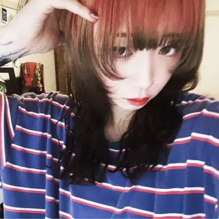 カラー 派手髪デザイン なかむらるか🐬💞のヘアスタイル