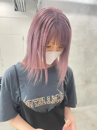 ミディアム カラー yurika☁️ 似合わせ｜レイヤーのヘアスタイル