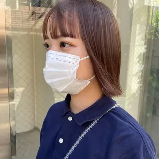 ショート カラー ヘアアレンジ satsuki 暖色・ブラウンカラーのヘアスタイル