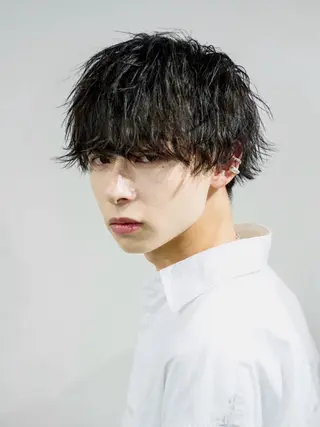 ミディアム CHROM TOKYO the  Barber 新宿店所属・⚡️メンズ専門⚡️ 畠山　敦匡のヘアスタイル