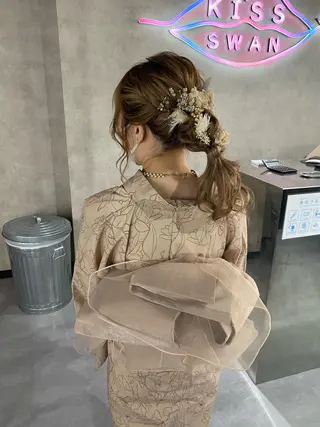 ヘアアレンジ KISS SWAN所属・大天使 まいめろのヘアスタイル