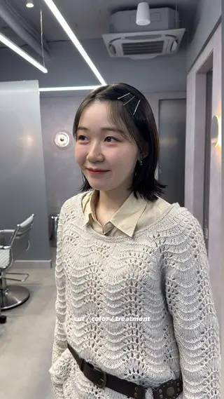 ショート カラー ヘアアレンジ SALOWIN 中目黒店所属・✨中目黒✨ ヒグチリョウヤ✨のヘアスタイル