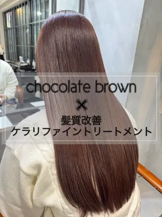 セミロング カラー 髪質改善/縮毛矯正/ 艶髪/春山良太のヘアスタイル