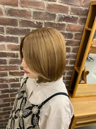 ミディアム カラー tomoメンズ特化 /パーマ/カットのヘアスタイル