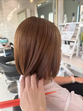 ミディアム 【縮毛矯正】 渡邉敦也のヘアスタイル