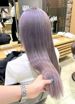 カラー 海外girl🤎 透明感ベージュmaoのヘアスタイル