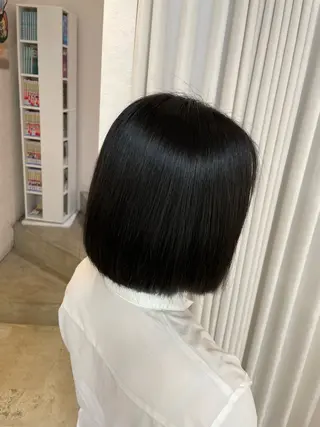 ミディアム 安井まゆ _Box mico.のヘアスタイル