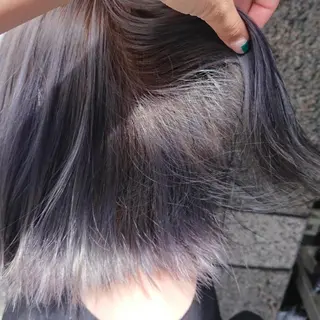 カラー ミディアム ヘアアレンジ 顔まわりデザイン🌿 ふじこのヘアスタイル