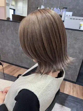 ミディアム ブリーチ縮毛/ 髪質改善💎中野紀恵のヘアスタイル