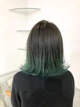 ミディアム カラー miyu 美髪縮毛矯正𓂃꙳⋆のヘアスタイル