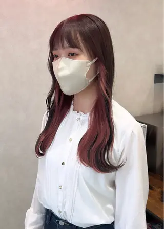 ロング カラー ♡インナーカラー♡ 💗kairi💗のヘアスタイル