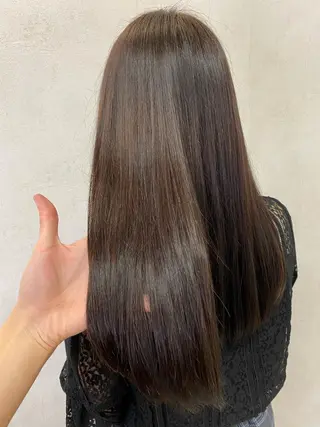 ロング カラー 艶カラー/縮毛矯正 /髪質改善/はるたのヘアスタイル