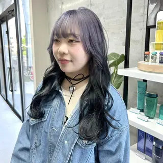 セミロング 🩵albis/めい 大宮/ブリーチ🦋のヘアスタイル