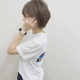 ショート 透明感カラー／ 髪質改善／ボブ／中山のヘアスタイル