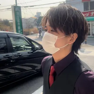 ミディアム メンズ メンズサロンGRIT 店長 深山一平のヘアスタイル