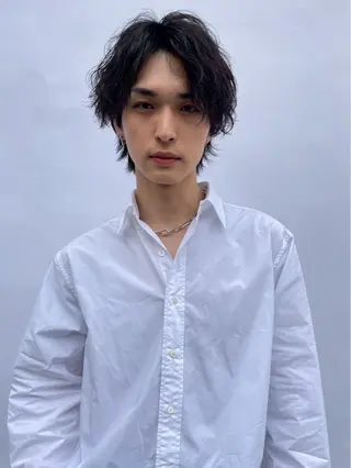 パーマ メンズ 吉沢遣人/レイヤー 艶カラー/パーマのヘアスタイル