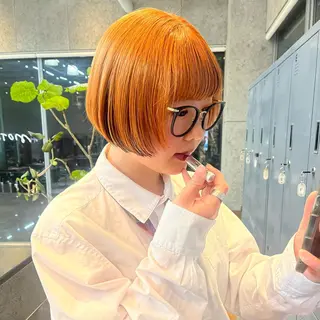 ショート カラー ヘアアレンジ ボブハイトーン🦖 デザインMAMIのヘアスタイル