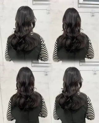 セミロング タニ トモのヘアスタイル