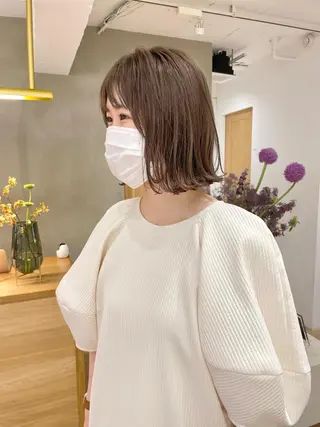 ミディアム カラー ボブ/レイヤー 🌟梅田盛一🌟のヘアスタイル