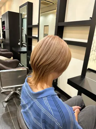 カラー メンズ プログレス小平小川所属・フェザー/波巻き 雫石大夢のヘアスタイル