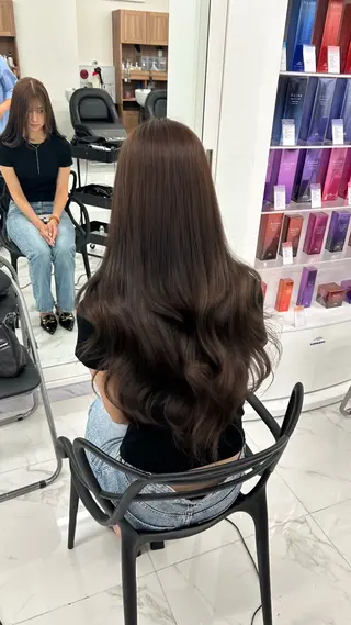 ロング カラー 艶カラー/レイヤー カット🖤Akaneのヘアスタイル