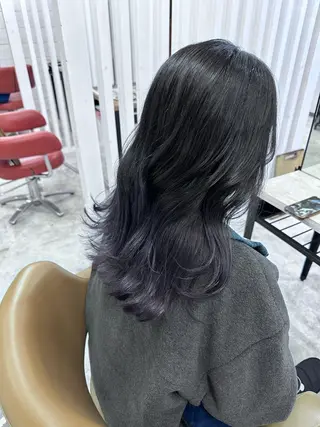 セミロング カラー 椎木 琉聖のヘアスタイル