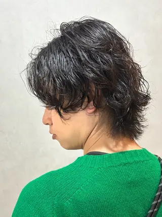 ミディアム パーマ メンズ mellow men 's MIZUKIのヘアスタイル