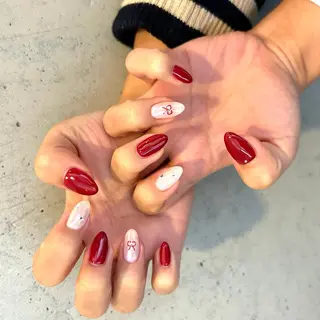 ネイル unwind ┊︎冬っぽネイル🧸のネイルデザイン