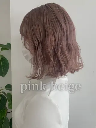 ミディアム カラー 渋谷ブリーチカラー 韓国ヘアyuikoのヘアスタイル