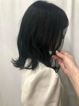 ミディアム カラー ボブ/ミニボブ/ 立河今日子のヘアスタイル