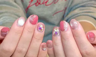 ショート カラー ネイル ネイルサロン リリーブランシュ所属・森 瑞紀のネイルデザイン