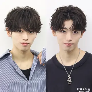 ミディアム カラー パーマ メンズ メンズ特化 😎キョウヘイ😎のヘアスタイル