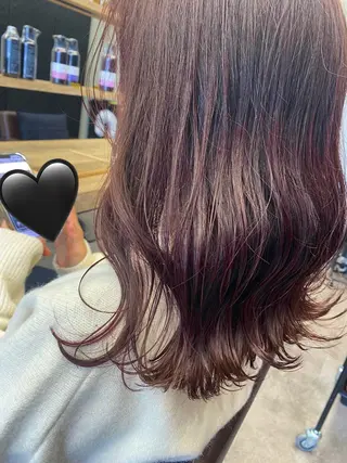 セミロング カラー 🕶️佐藤 海李🐏のヘアスタイル