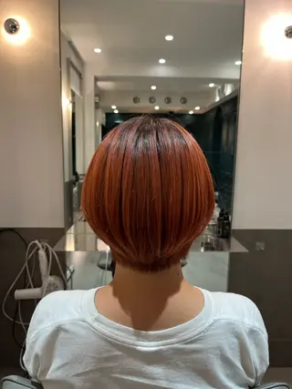 ショート 🌻暖色カラー🌻 sakuraのヘアスタイル