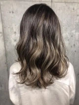 ロング カラー 北條 優輝のヘアスタイル