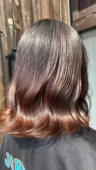 ミディアム ❄️艶カラー/レイヤ ー/ボブ/mao❄️のヘアスタイル