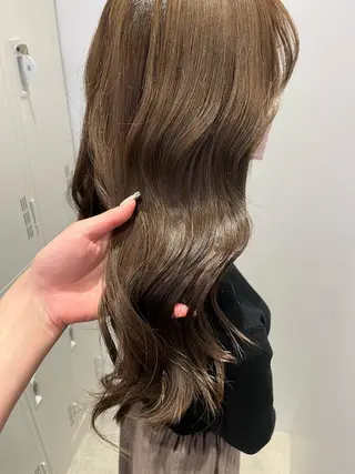 ロング カラー ヘアアレンジ 髪質改善/縮毛矯正 艶カラー/珠聡のヘアスタイル