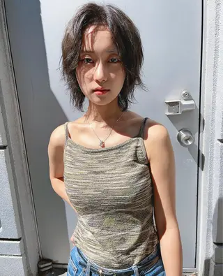 ショート カラー 310【サンイチマル】所属・透明感ハイトーン🦄 キラ🌈のヘアスタイル