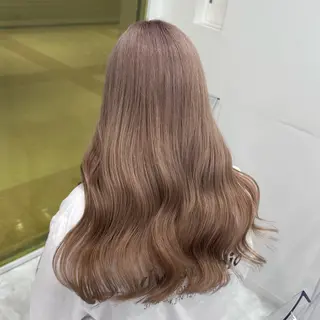 ミディアム カラー 🎀🧁ダメージレス 艶髪カラー🧁🎀のヘアスタイル