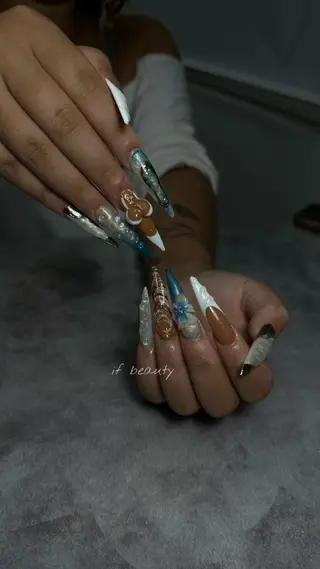 ネイル if Hair＆Nail Salon所属・IKA /海外ネイル /個性派/ワンホンのネイルデザイン